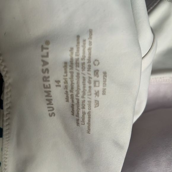 Summersalt Polka Dot One Piece Swimsuit - Green and White - Picture 10 of 10